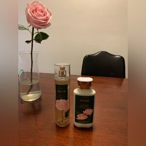 Bath & Body Works Rose Body Spray and Lotion Set